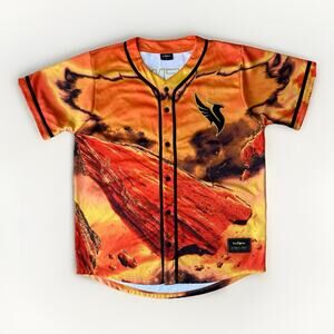 Illenium Baseball Jersey XL Multicolor Red Rocks Rave Music Party AOP